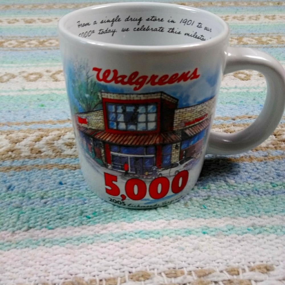 WALGREENS MEMORIAL 100TH STORE DECORATIVE COFFEE/TEA CUP